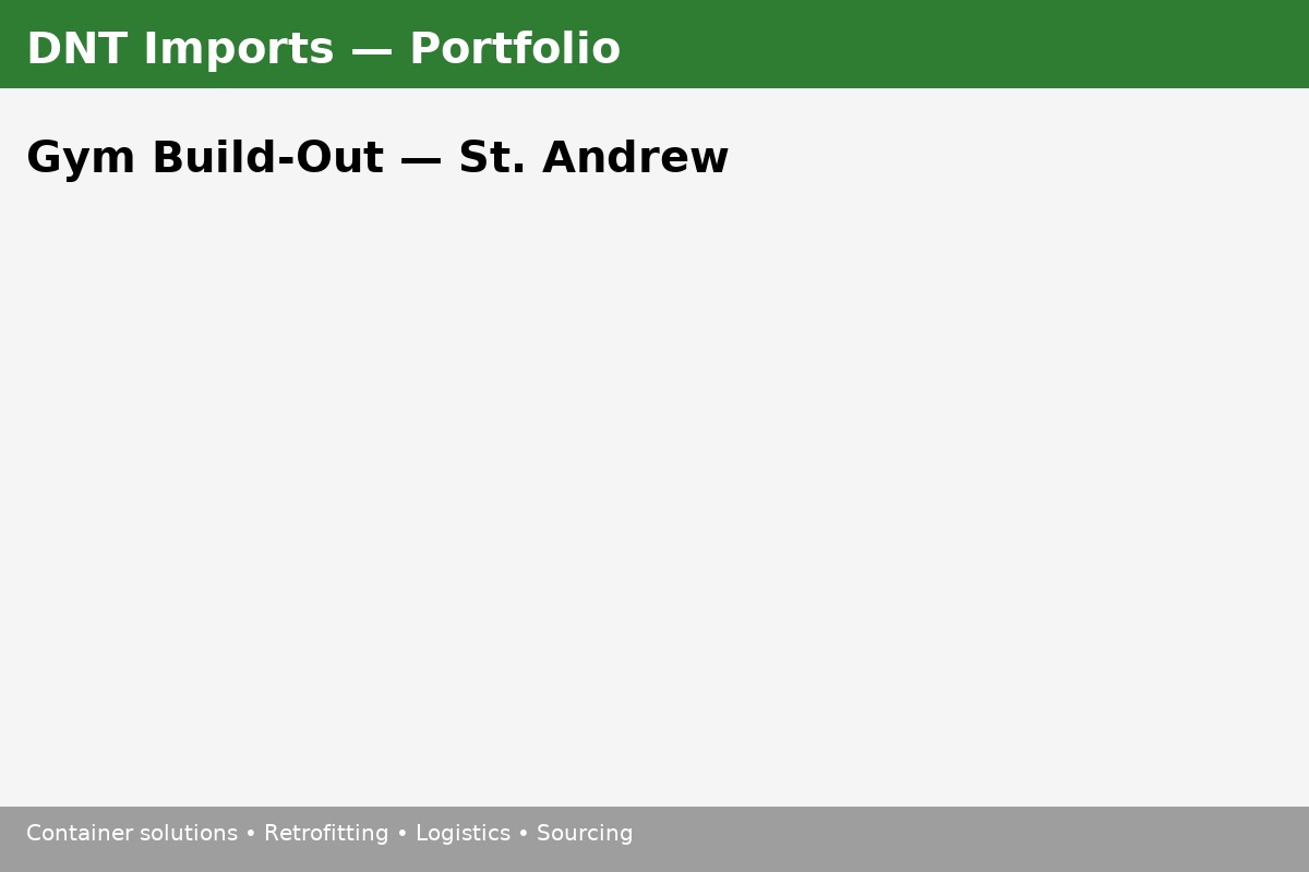 Gym Build‑Out — St. Andrew