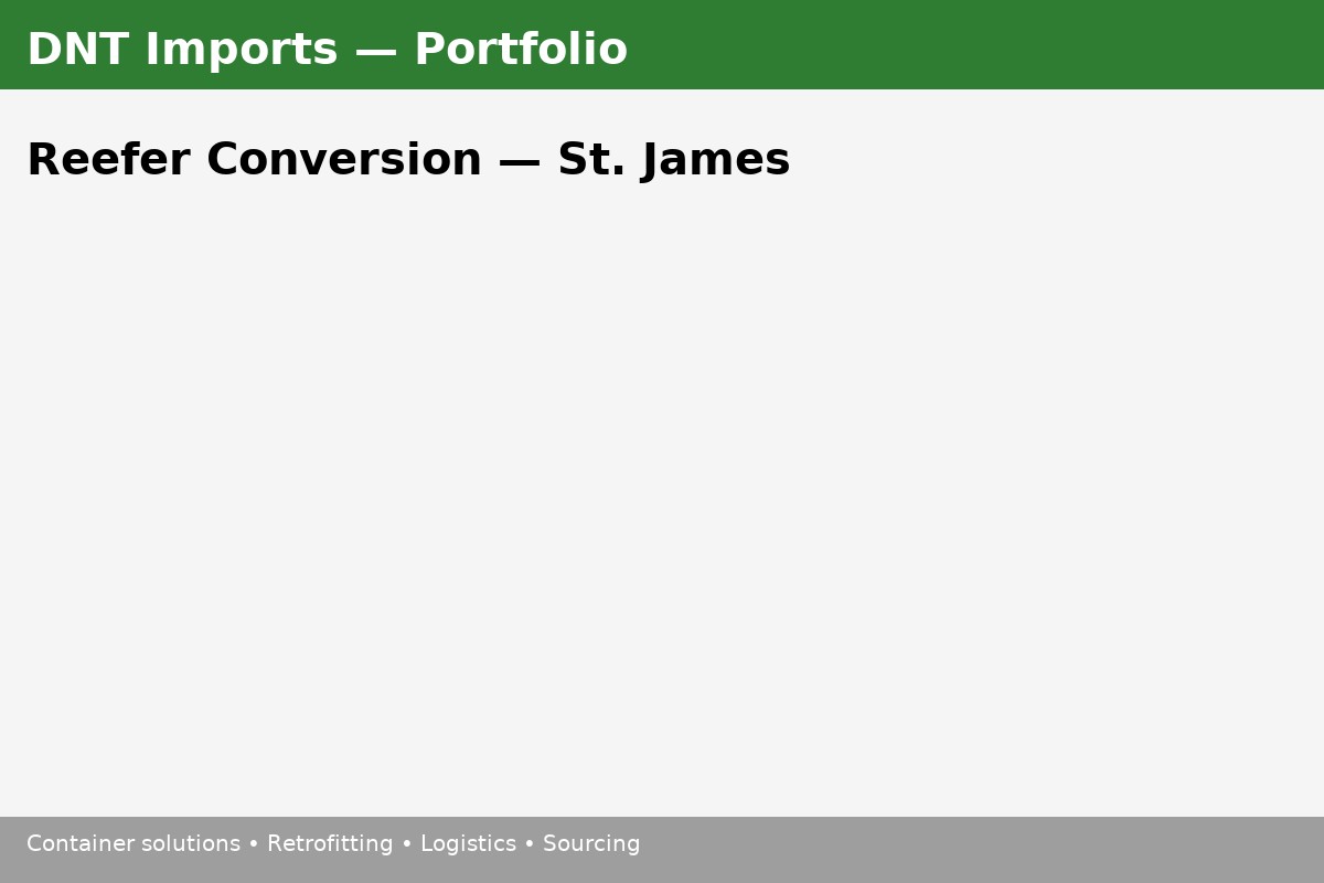 Reefer Conversion — St. James