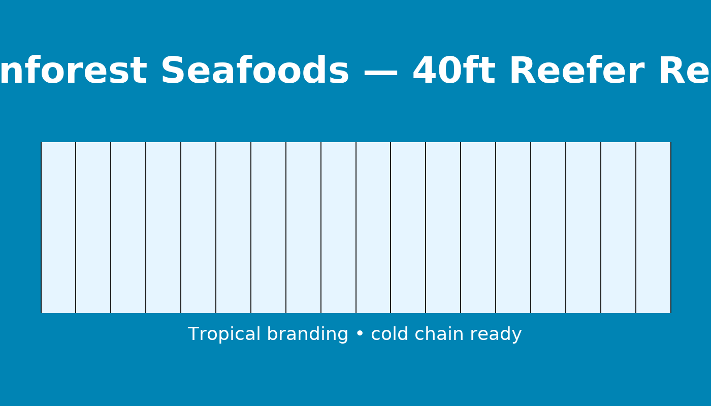 Rainforest Seafoods mockup
